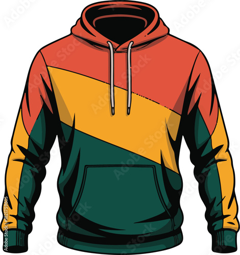 Colorful Block Hoodie Design