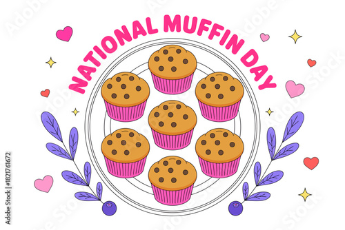 Celebrate national muffin day with delicious chocolate chip muffins