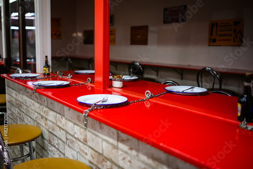 interior of a bar