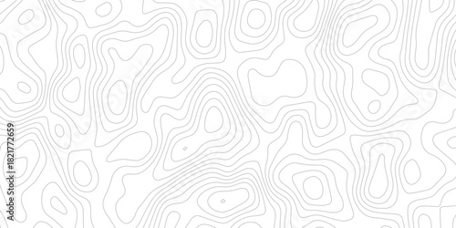 topographic seamless pattern with lines. abstract pattern with swirls. white wave paper curved reliefs background. geographic mountain relief. topographic contour lines vector background.