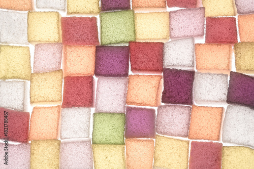 Assortment of colorful fruit jelly candy