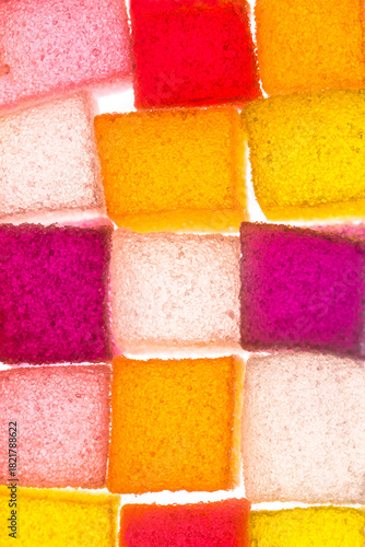Assortment of colorful fruit jelly candy