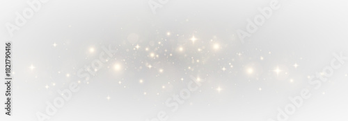 Glistering sparkle and golden confetti in a dynamic shimmer effect.