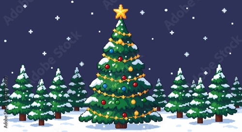 abstract christmas tree