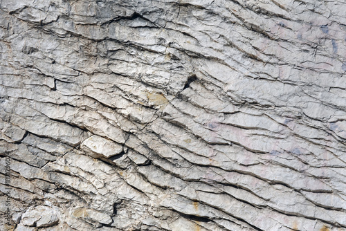 Quadro em tela gebankter Kalkstein in schräger Schichtung - bedded limestone in oblique stratif