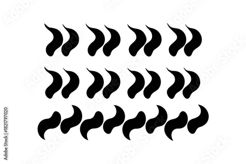 Swirling Black Smoke Wisps with Transparent Background 1