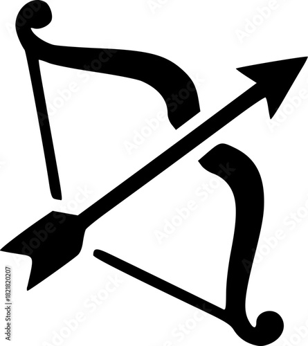 Unique Lord Ram Minimal Silhouette Logos in Pure Black Vector