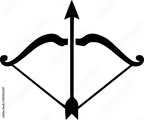 Unique Lord Ram Minimal Silhouette Logos in Pure Black Vector