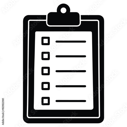 checklist clipboard vector icon