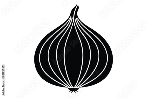 onion vector icon illustration on white