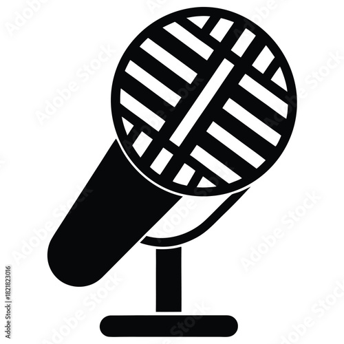 broadcast mic vector icon