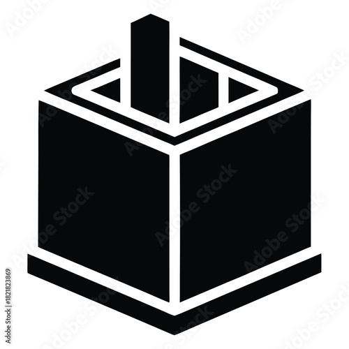 box plot vector icon