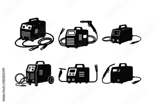 Professional Cameras Grid Layout Illustration