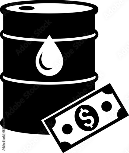 Oil Barrel Petroleum Industry Price Dollar Icon