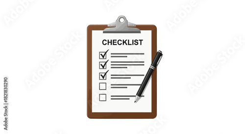 Checklist Icon Complete Tasks, Plan, Organize, Reminder for Business and Personal Use