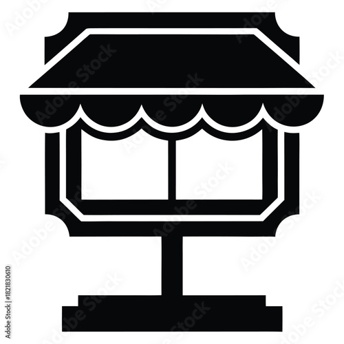store signboard vector icon