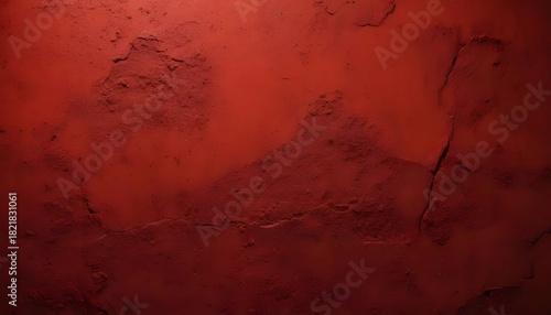 Dark red wall texture rough with dramatic sandy surface, dark light around it
