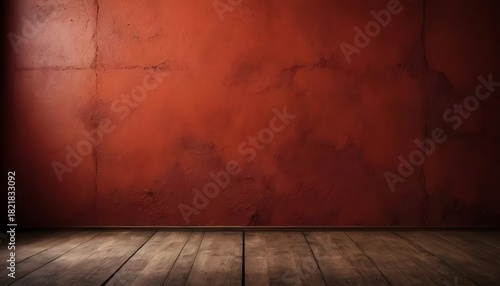 Dark red wall texture rough with dramatic sandy surface, dark light around it