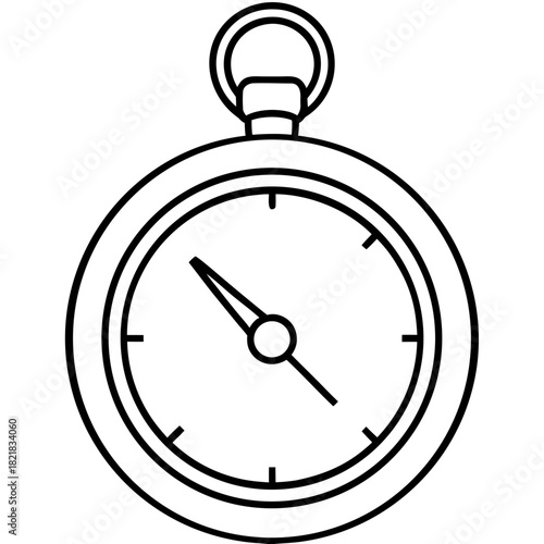 Vintage Compass Illustration Navigational Tool for Exploration and Discovery.