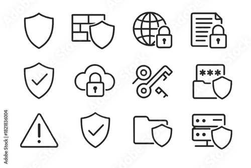 Shield server vector security cloud data network icon antivirus encrypted icons checkmark