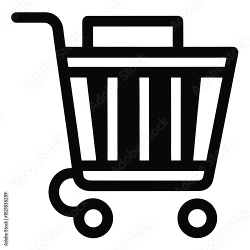 remove from cart vector icon