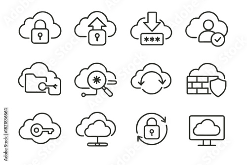 Device cloud lock vector encrypted icons download icon connected key monitoring backup
