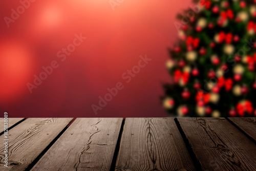 Weihnachtsmotiv mit Rotem Hintergrund