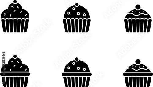 cup cakes Fill icons