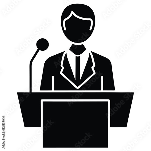 presenter icon vector icon