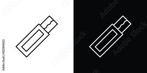 Chew gum icons isolated outline vector icon with editable stroke