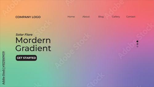 A vibrant collection of modern gradient backgrounds featuring smooth color transitions and abstract blended hues. Each design showcases a unique mix of bold, contemporary colors ranging from warm suns