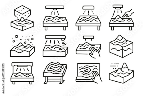 Vector ar reality model cube sandbox icon futuristic digital educational virtual