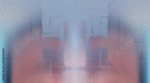 Abstract Gradient Texture with Halftone Dots and Soft Blurry Edges, Pastel Hues