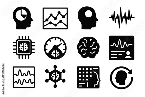 Icon ai thought icons vector panel mapping trend scoring memory analytics chart
