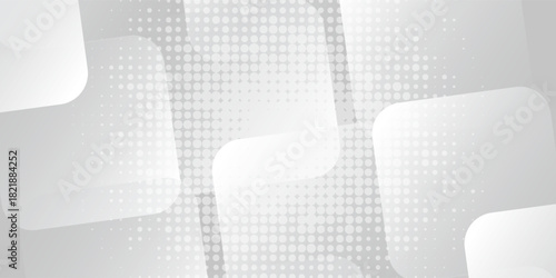 Dot white gray wave light technology texture background. Abstract big data digital concept. Eps10