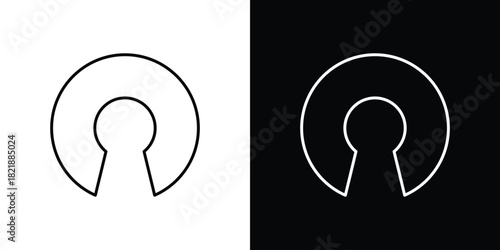 Open source icons isolated outline vector icon with editable stroke