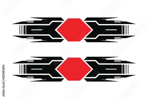 racing stripes and car decal vector collection with sport vehicle wrap templates, sleek performance stripes, custom tuning graphics, and high-speed automotive design elements for vinyl decal projects.