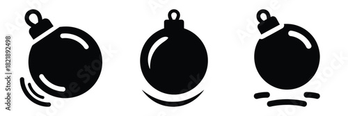 black silhouette ornament bounce silhouette on a white background graphic design