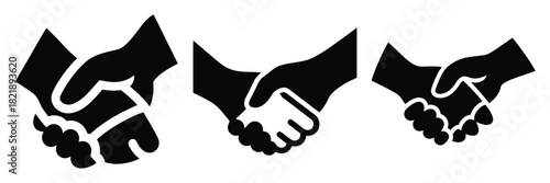 black silhouette reindeer hoof shake on a white background graphic design