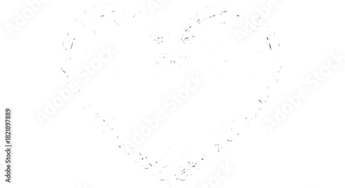 Delicate dotted heart outline design on a clean white background.