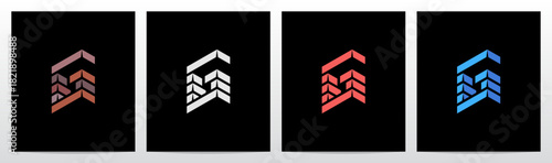 Brick Block Stack Building Structure 3-Dimensional Letter Initial Logo Design G