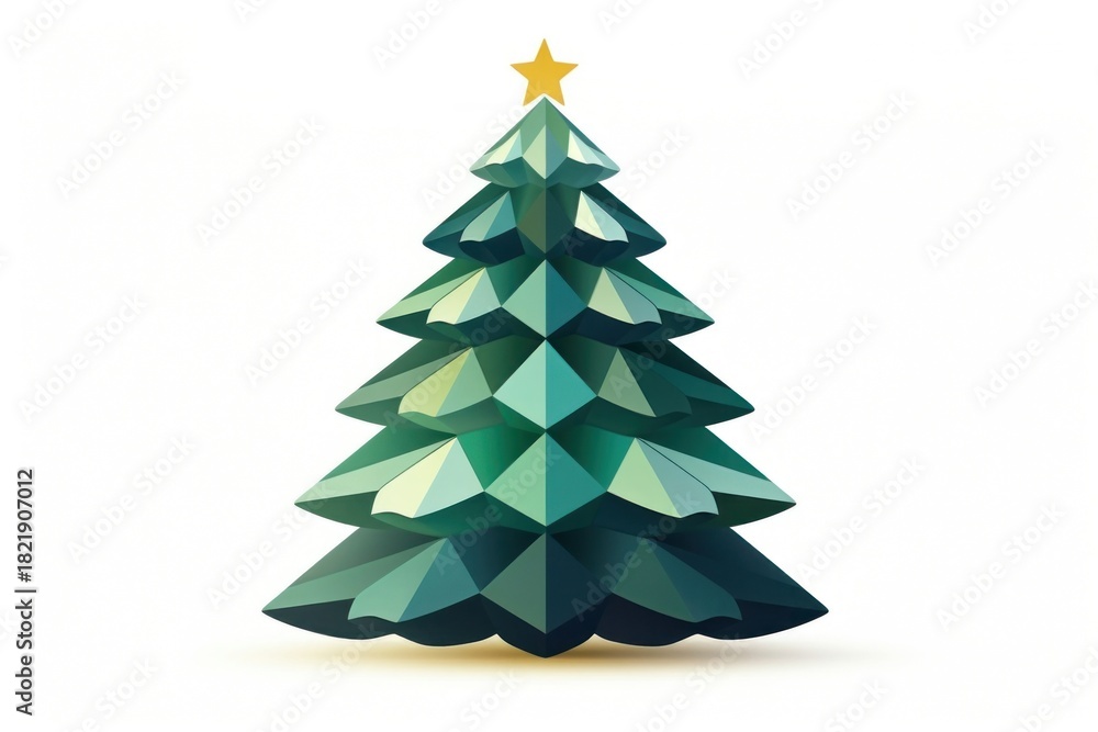 Fototapeta premium Christmas tree christmas white background christmas tree.