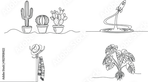 Continuous one line drawing of antique clawfoot bathtub with bubbles relaxation bathroom sanitation icon