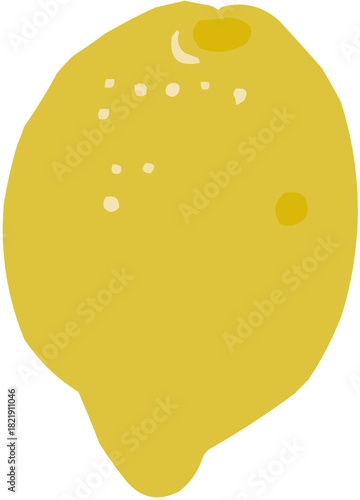 Illustration vectorielle colorée d'un fruit  ou d'un légume.. Parfait pour jus, smoothies, cocktails, emballage de produits estivaux ou recettes de cuisine.. Agrume Jaune Citron Tranché