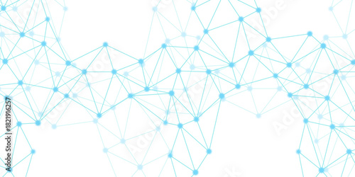 Network technology background with dots and lines. plexus background with connecting dots and lines. Abstract of simple line triangle pattern geometric background. network connection structure