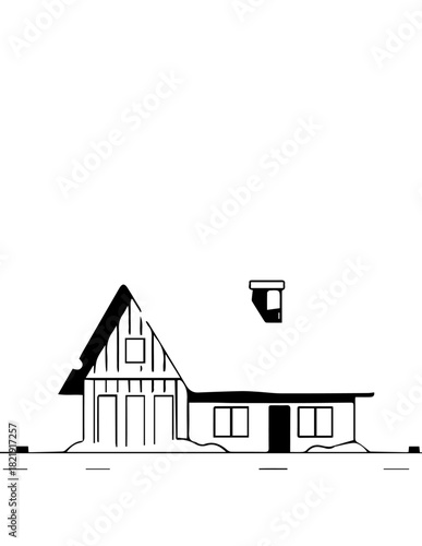 Vector illustration set of house and home icons for real estate, residential property, and building architecture concepts