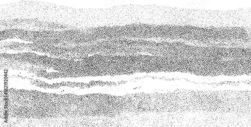 Black and white abstract pattern of irregular dots and shapes texture