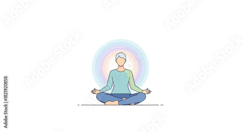 Find inner peace with mindful meditation practice, embrace wellness and relaxation, perfect for yoga studios, health blogs, or spiritual retreats