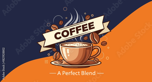 A Perfect Blend Indulge in the Aromatic Delight of Fresh Coffee, a Symphony of Flavor in Every Cup
