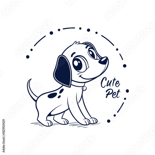 WebModern Dog & Pet Logo | Minimal Pet Care, Training & Animal Symbol Design